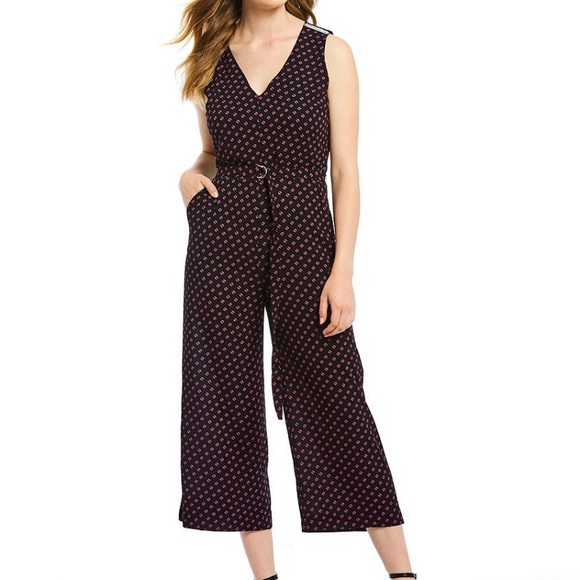 MICHAEL Kors V-neck Jumpsuit - Picture 1 of 8